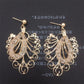 Hollow-out Butterfly Mesh Tube Imitation Zircon Water Drop Stud Earrings Earrings Earrings Popular Jewelry