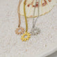 accessories sun flower necklace women sunflower pendant