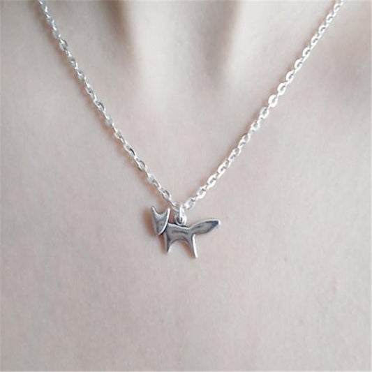 Fashion Explosion Jewelry Personality Creative Cute Little Fox Animal Pendant Exquisite Clavicle Chain Jewelry