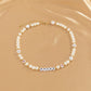 Jewelry Holiday Beaded Alphabet Necklace Women Bohemian Colorful Acrylic Single Layer Necklace