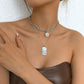 N9547 Jewelry Simple Stacked Double Layer Necklace Retro Personality Fashion Chain Necklace Women