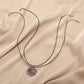 Fashion personality high sense design niche wild couple moon surface moon sun necklace set