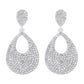 E1143 Exaggerated drop-shaped earrings full of diamond temperament personality retro geometric hollow fashion earrings