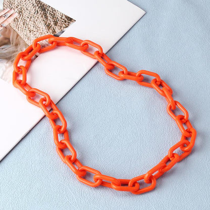 Jewelry Personality Street Shot Acrylic Necklace Fashion Creative Night Trend Women's Long Necklace
