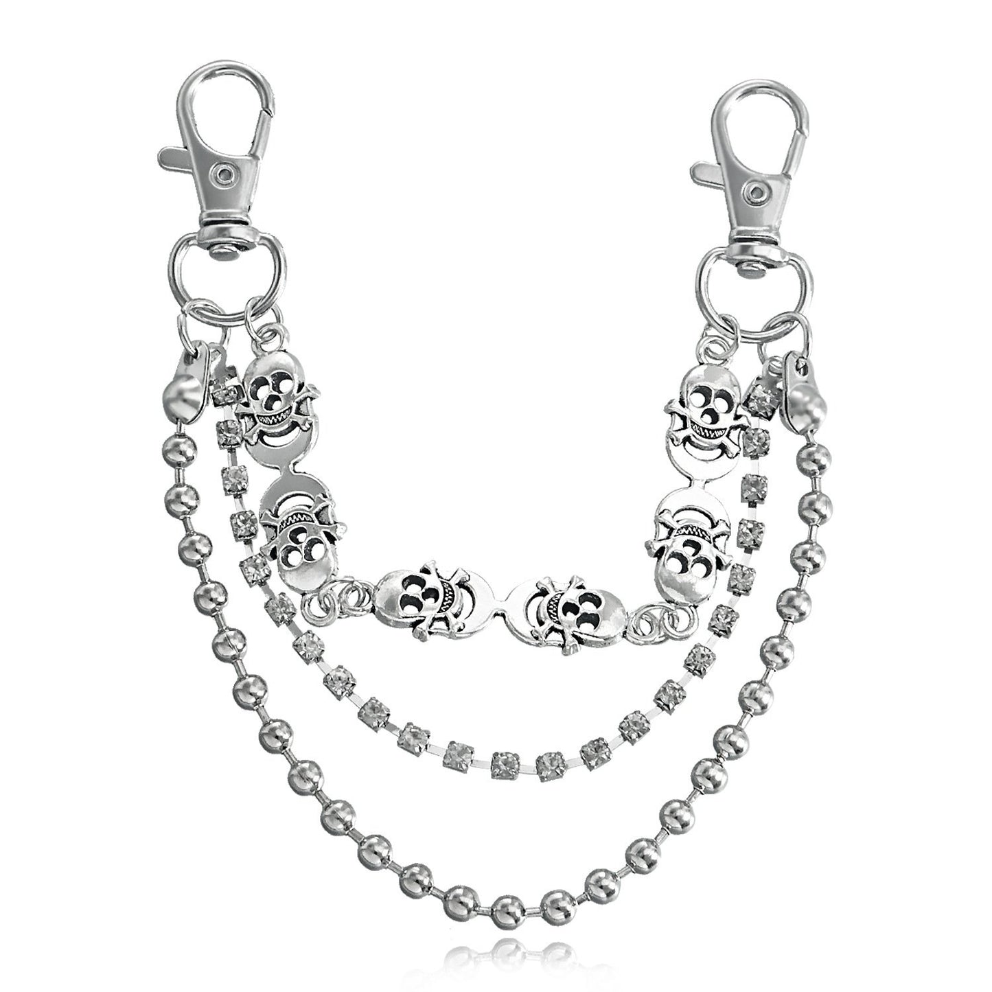 Jewelry ins sports fashion ball chain skull shoe chain charm lady shoe buckle chain