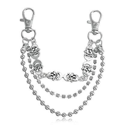Jewelry ins sports fashion ball chain skull shoe chain charm lady shoe buckle chain