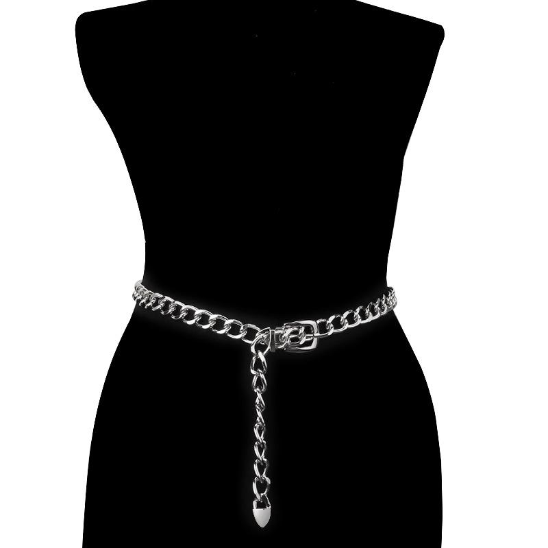 Fashion Jewelry Personality Creative Chain Belt Waist Chain Simple Metal Chain Waist Decoration Belt