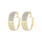 Fashion temperament matte earrings alloy ring ear jewelry earrings earrings