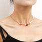 Jewelry Bohemian imitation pearl soft pottery multi-element beaded necklace baby bead necklace hot girl
