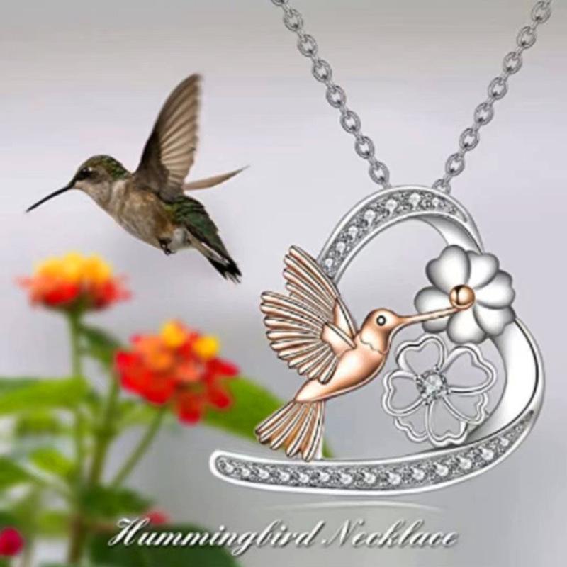 Jewelry Fashion Summer Daisy Bird Pendant Necklace Female Niche Design Sense Flower Jewelry