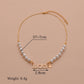 Simple Letter Lucky Necklace Fashion Shaped Gourd Pearl Necklace Accessories