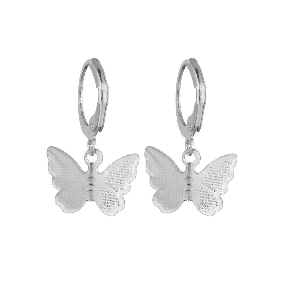 Fashion Earrings Sweet Frosted Butterfly Earrings Earrings Earrings Female Simple Small Fresh Earrings