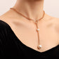 Jewelry Simple Long Section Tassel Imitation Pearl Pendant Necklace Necklace Female Ins Niche Design