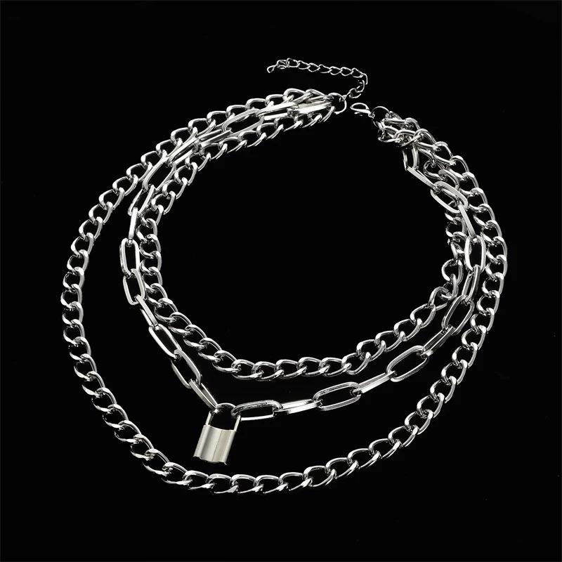 Jewelry Creative Fashion Elements Necklace Simple Retro Lock Pendant Necklace Female