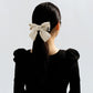 F5269 French fragrance bowknot hairpin pearl temperament rhinestone light luxury sweet love spring clip