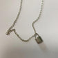 Ins Harajuku trend temperament cross chain lock pendant lock pendant with the same pendant lock necklace