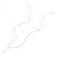 Jewelry Simple Fashion Double Necklace Metal Circle Long Pendant Necklace