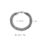 Personality Fashion Men's Hip Hop Simple Gear Stitching Bracelet Flat Snake Chain Hand Jewelry