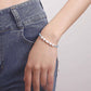 Jewelry ins adjustable special-shaped imitation pearl transparent rice bead color hand rope female colorful rope
