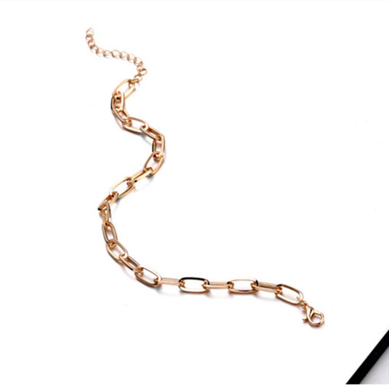 Jewelry hip-hop street trend chain anklet female fashion personality beach chain anklet