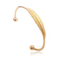 Ins fashion trend all-match leaf bracelet simple opening leaf bracelet jewelry