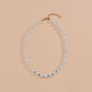 Fashion Shaped Gourd Pearl Necklace English Letter GOLDEN Clavicle Necklace Accessories