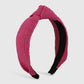 F4533 Internet celebrity TikTok hand-woven vacation leisure headband simple solid color knotted headband