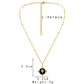 French temperament ladies stainless steel gold retro coin shield drop oil star short necklace