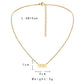 Explosive Angel Number 111999 Stainless Steel Cut Necklace Number Titanium Steel Real Gold Pendant