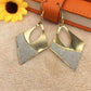 Cutout Rhombus Ladies Evening Dress Off-Shoulder Frosted Earrings