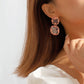 E11194 Fashion Transparent Candy Color Earrings Resin Personality Retro Earrings Niche Simple Earrings Women