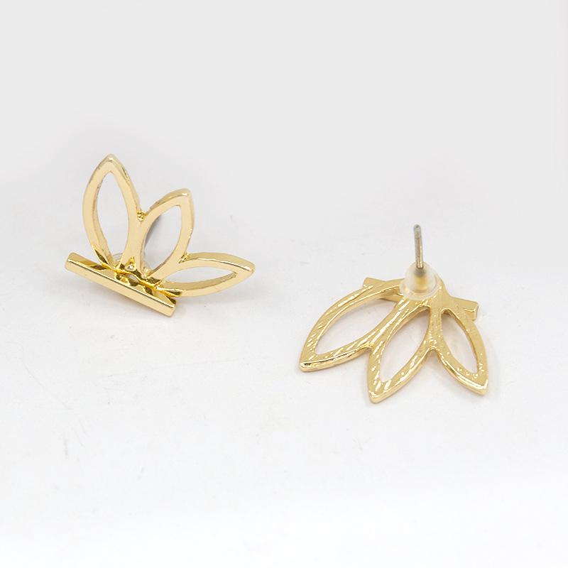 Jewelry Personality Simple Fashion Hollow Lotus Flower Stud Earrings Women's Creative Earrings Earrings