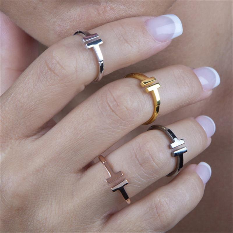 Simple and versatile strip ring fashion explosive ring jewelry adjustable personality jewelry