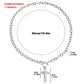 Explosive punk double cross white mother-of-pearl pendant necklace hot girl clavicle chain high-end sense light luxury