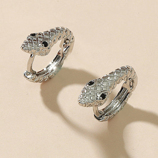 Ins retro creative snake-shaped earrings fashion personality punk metal earrings earrings jewelry female