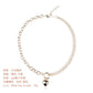 Ins Street Retro Dark Dark Soil Cool Bungee Love Irregular Jewelry Net Red Pendant Necklace