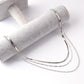 Multi-layered necklace ins cold necklace simple metal necklace year popular collarbone chain
