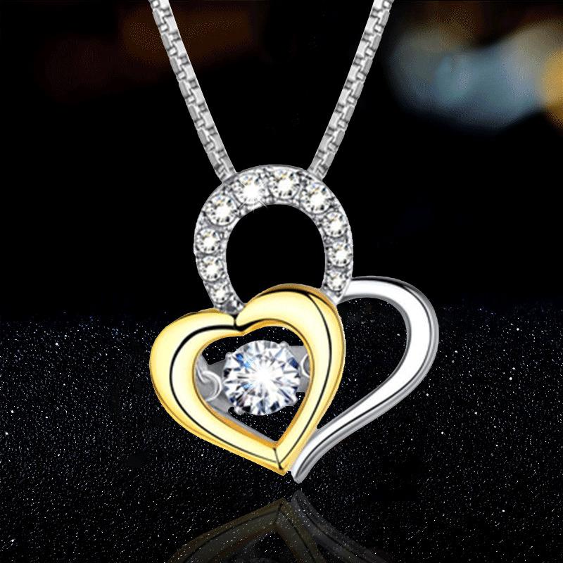 Jewelry Pendant Necklace Female Niche Design Feeling Love Heart Pendant Necklace Mother's Day Gift Jewelry