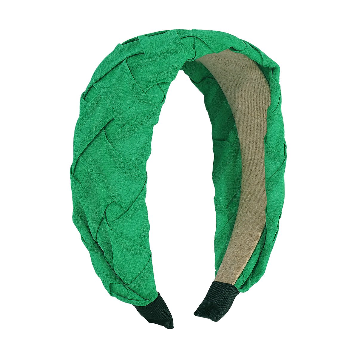 F4177 Pure color twisted cross braided headband with high skull top western style net red headband going out retro fashion hair accessories