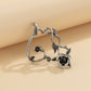 Jewelry Retro Personality Rose Earrings Female Fashion Simple Geometric Metal Ear Bone Clip Earrings