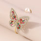 B144 Fashion Hollow Shining Diamond Bracelet Pearl Butterfly Opening Light Luxury Romantic Personality Bracelet Women
