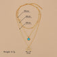 Fashion Moon Pendant Necklace Vintage Multilayer Chain Clavicle Chain Necklace Ladies Accessories
