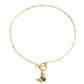 Jewelry Colorful Butterfly Pendant Necklace Sweater Chain Women's Versatile Fashion Advanced Design Sense Necklace