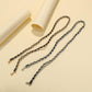 Mask lanyard fashion creative PU leather rope wearing chain mask chain glasses chain multi-purpose sweater chain