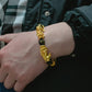 Gold Pixiu Bracelet Obsidian Color Leather Hugh Buddha Beads Bracelet for Men and Women Gift Set X Accessories