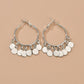 Metal sheet pendant earrings punk metal big earrings personality fashion earrings earrings step into accessories