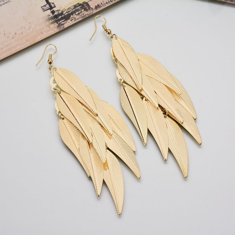 Trendy Fashion Earrings Fashion Retro Multi-Layered Willow Frosted Earrings