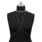 Jewelry Fashion Metal Snake Bone Chain Necklace Set Sexy Personality Geometric Bikini Chest Chain