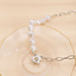 Temperament simple imitation pearl chain stitching necklace fashion short flower necklace choker