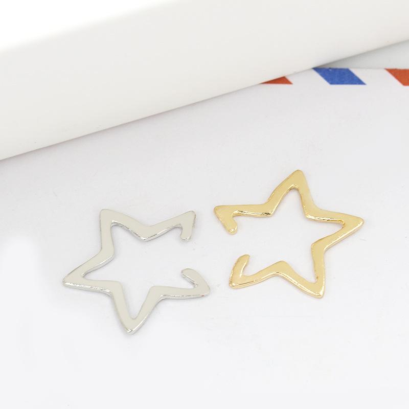 Ear Jewelry Fashion Cool Simple Hollow Star Earring Pentagram Ear Clip